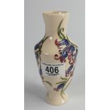 Moorcroft vase decorated in a floral design: height 16cm.
