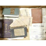 A mixed collection of items to include: post war issue ration books, local interest maps,