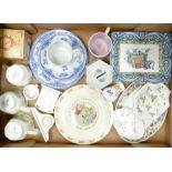 A mixed collection of items to include: Royal Doulton brambly hedge season cup,