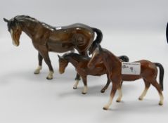 Beswick Horses: together with similar item(3)