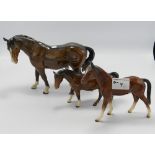 Beswick Horses: together with similar item(3)