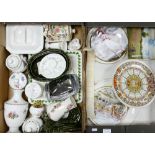 A mixed collection of items to include: Royal Grafton floral decorated items, Masons Lidded jar,