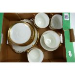 Adderley China gilded 21pc teaset: