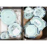 A collection of Adams Ming Toi patterned dinner ware: to include dinner plates, tureens, bowls,