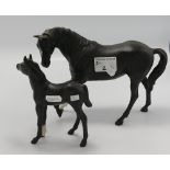 Beswick Black Beauty & Foal(2):