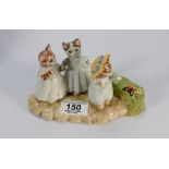 Beswick Beatrix Potter Tableau Mittens, Tom Kitten and Moppet: limited edition.
