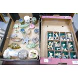 A collection of Wade Whimsies: together with similar ornamental items(2 trays)