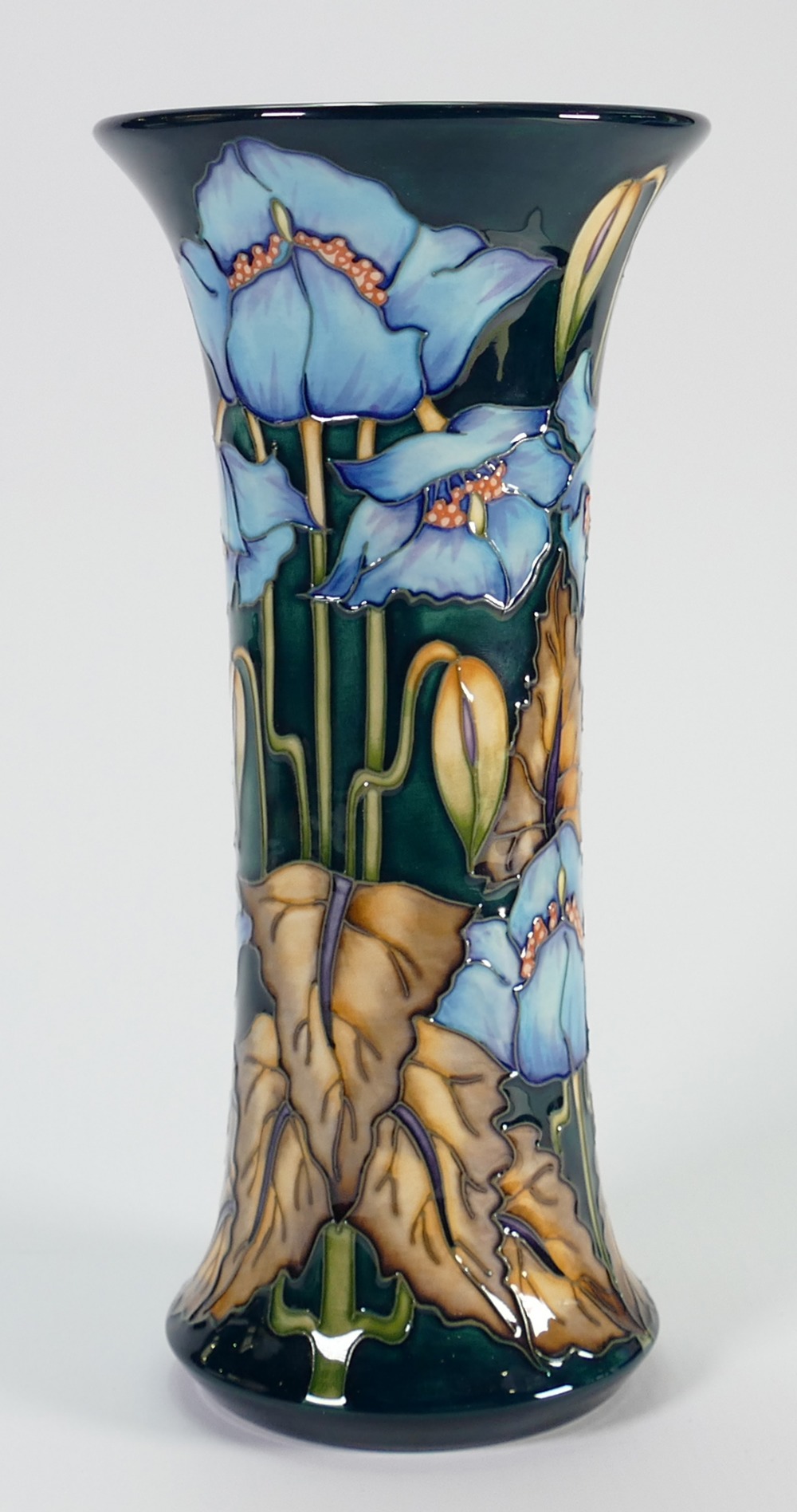 Moorcroft Blue Rhapsody Slim Vase: M.C.