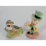 Royal Doulton Disney figures Thumper FC2 and Mad Hatter AW2 (2):