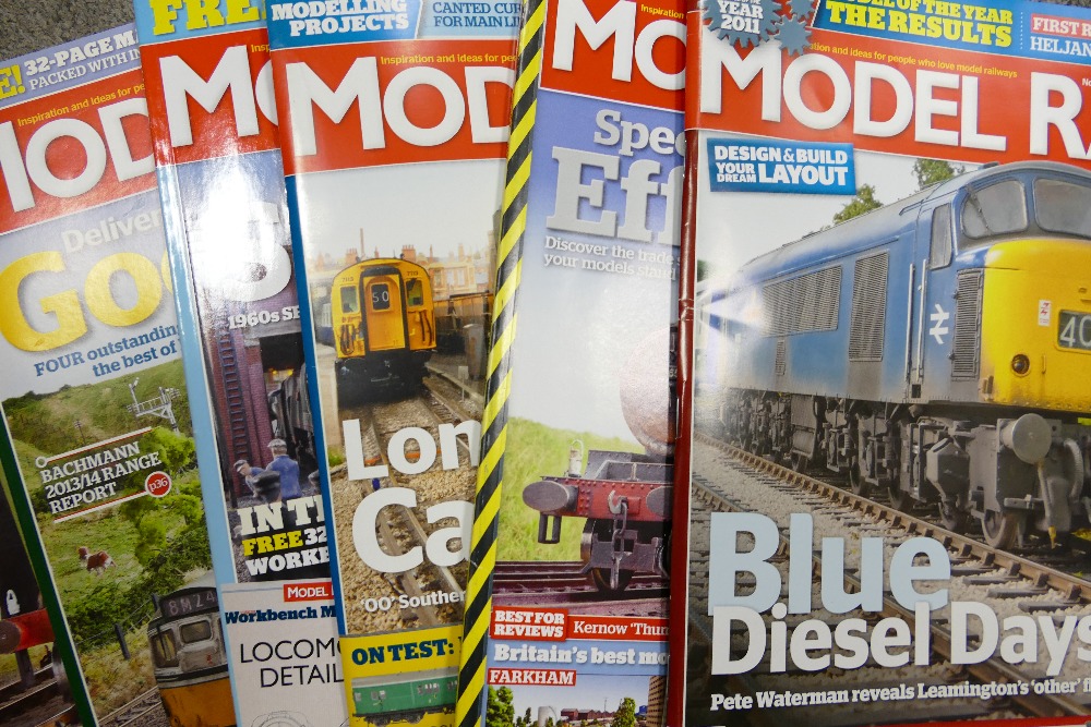 A very large collection of Hornby, Modeller & Model Rail magazines: 7 boxes, hundreds of issues.
