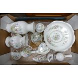 A Large Seconds Collection of Royal Old Country Rose items to include: rimmed bowls,