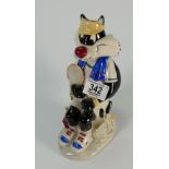 Kevin Francis prototype toby jug of Sylvester the cat in tennis outfit: signed Artists proof.
