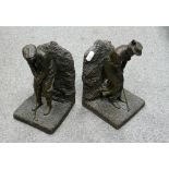 Two Resin Golfing Theme Book Ends: height 23cm(2)