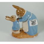 Beswick Beatrix Potter tableau figure Mr's Rabbit and Peter: limited edition.