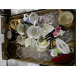 A mixed collection of items to include: Royal Doulton Flambe Dish, Character jugs,