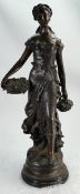 Large Bronze Figure of a Lady: height 75cm
