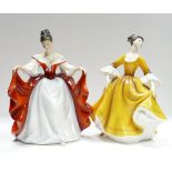 Royal Doulton lady figures: Sara HN2265 and Stephanie HN2807 (2)