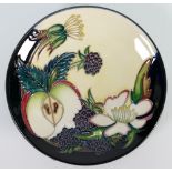 Moorcroft Apple & berry coaster: dated 2012, diameter 12cm,