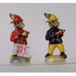 Royal Doulton Bunnykins to include Fireman: DB183 (limited edition and boxed), Fireman DB75 (2)