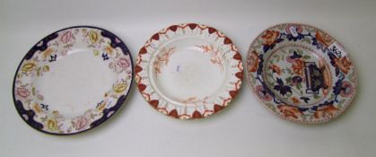 19th Century Earthen Ware Plate to include: Stone China and similar(3)
