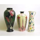 Old Tupton Ware art nouveau style vase: together with similar jug and Country Crafts vase (3).