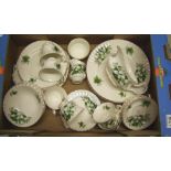 Royal Albert Trillium pattern tea and dinner ware: dinner, salad and side plates, cereal bowls, cups
