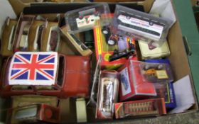 A collection of Matchbox and similar toy and model cars: