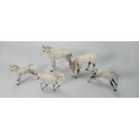 Beswick grey foals: to include 815, 946 grazing, 997, 1816 and1817 (5)