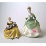 Royal Doulton figures Soiree HN2312: and Symphony HN2287 (2).