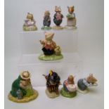 Royal Doulton Brambley Hedge Figures to include: Mrs Apple DBH47, Mr Toadflax DBH10, Wilred Toadflax