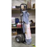 A quantity of Pittard's blue suede/leather: together with a Work Zone sack/hand truck.