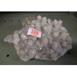 Chalcedony quartz crystal: in raw form, weight approx 3kg.