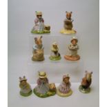 Royal Doulton Brambley Hedge Figures to include: Lady Wood Mouse DBH32, Lord Woodmouse DBH4, Dusty