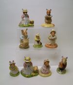 Royal Doulton Brambley Hedge Figures to include: Lady Wood Mouse DBH32, Lord Woodmouse DBH4, Dusty