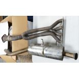 Used classic mini copper stainless steel exhaust and manifold: (2)