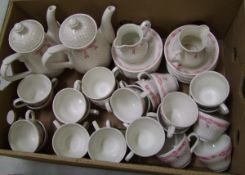 Churchill Vanity Fayre tea ware items: 24 cups, 24 saucers and 2 coffee pots.