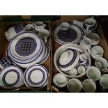 A collection of royal doulton tangier patterned tea and dinner ware: to include dinner plates ,