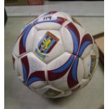 Signed Aston Villa football: