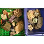 A large quantity of lapidary semi precious stone/quartz in raw form: