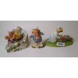 Royal Doulton Brambley Hedge Figures to include: Shooting The Rapids DBH61(limited Edition), Heading