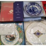 Coalport limited edition commemorative plate boxed: Wedgwood commemorative plates etc.