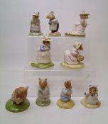 Royal Doulton Brambley Hedge Figures to include: Basil DBH38, Dusty & Baby DBH26, Shrimp DBH43,