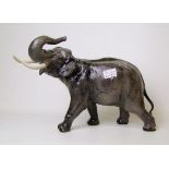 Beswick Elephant with trunk in salute: model 1770, 30.5cm in height.