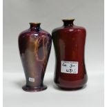 Wilkinson Oriflamme vases with lustre decoration: chips to base of more robust item, height of