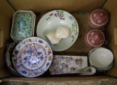 A collection of Oriental themed ceramics: to include rice bowl, vases, busts