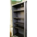 Bisley metal shelving unit: 100cm wide x 223cm high x 47cm deep