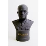 Wedgwood black basalt bust of Eisenhower: boxed limited edition, with certificate.