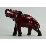 Royal Doulton Flambe Elephant: height 15cm