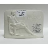 Lladro Collectors Society table top plaque: