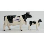 Beswick Friesan cow 1362A: together with a Friesan calf 1249C (2)